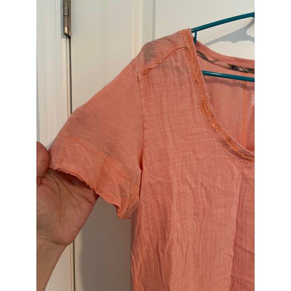 PILCRO Anthropologie peachy top size small - Picture 3 of 4
